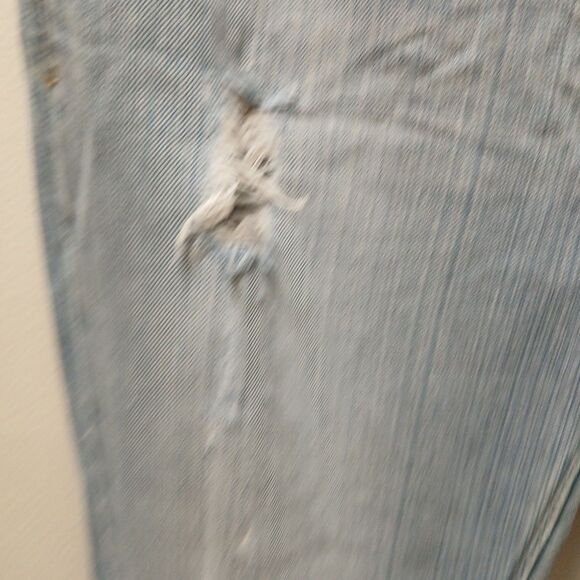 American eagle True Boot light denim distressed Holes destroyed jeans size 10R - Picture 7 of 16
